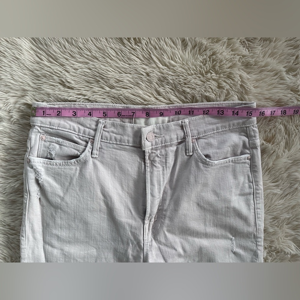 Mother Superior Denim High Waisted Rascal Ankle Jeans Devil Drinks Coffee Sz 30 - Picture 5 of 15